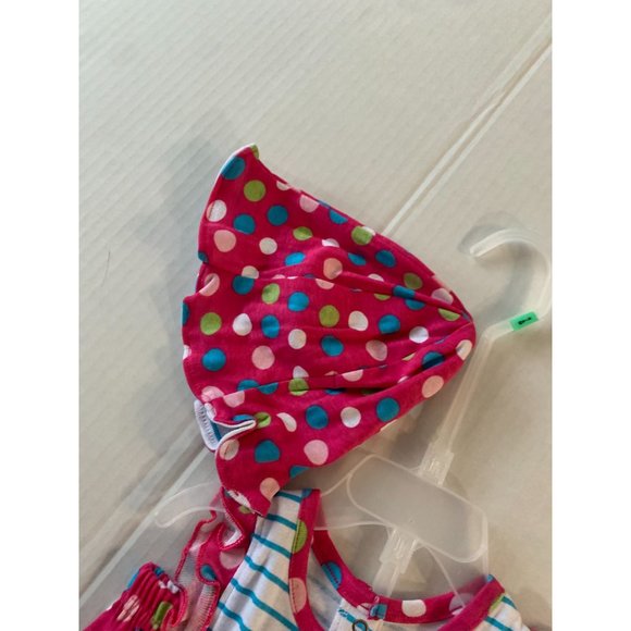 New Gerbers Girls Infant Baby Size 6 9 months 3. piece Set outfit Pink Polka Str - Picture 4 of 5